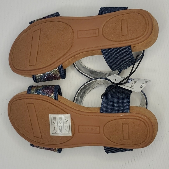 Brand new Nine West Girls Glittery sandals - Picture 4 of 11